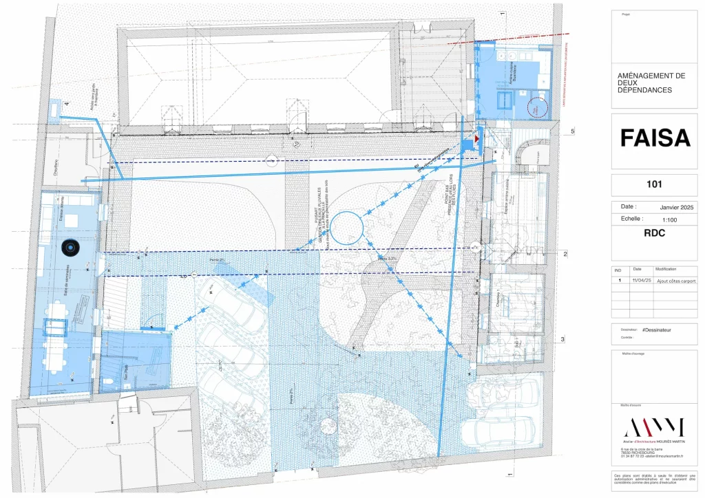 Étude de faisabilité réalisée par l'atelier Mouries-Martin Architecte DPLG.