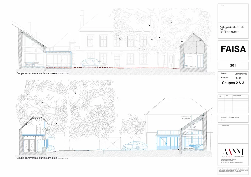 Étude de faisabilité réalisée par l'atelier Mouries-Martin Architecte DPLG.